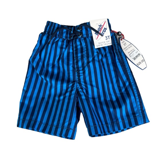 BEACH BROS Cabana Stripe Toddler Swim Trunks - Picture 2 of 4